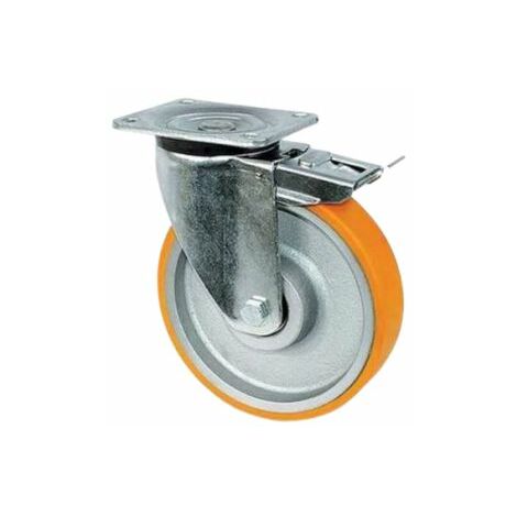 Roulette industrielle Guitel Hervieu, Acier galvanisé, Ø 250mm, 800kg ( Prix pour 1 )