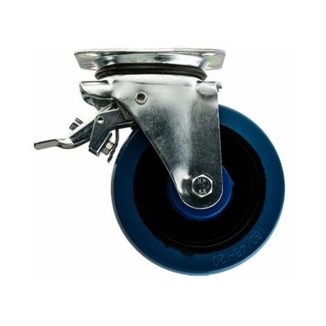 Roulette industrielle Pivotant avec frein Guitel Hervieu, Acier galvanisé, Ø 160mm, 400kg ( Prix pour 1 )