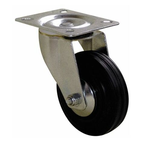 Roulette industrielle Pivotante Guitel Hervieu, Acier galvanisé, Ø 100mm, 100kg ( Prix pour 1 )