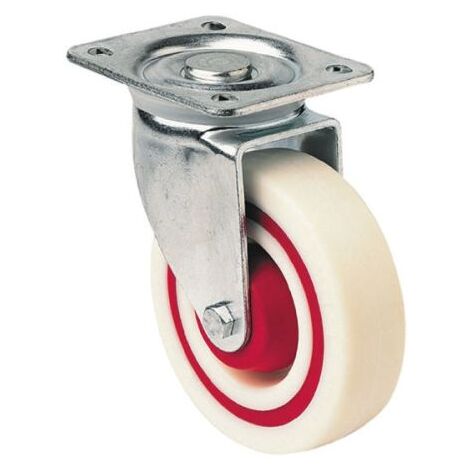 Roulette industrielle Pivotante Guitel Hervieu, Acier galvanisé, Ø 125mm, 200kg ( Prix pour 1 )