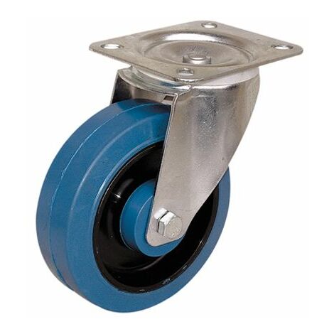 Roulette industrielle Pivotante Guitel Hervieu, Acier galvanisé, Ø 125mm, 250kg ( Prix pour 1 )