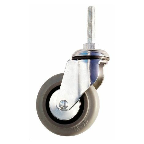 Roulette industrielle Pivotante Guitel Hervieu, Acier galvanisé, Ø 125mm, 90kg ( Prix pour 1 )