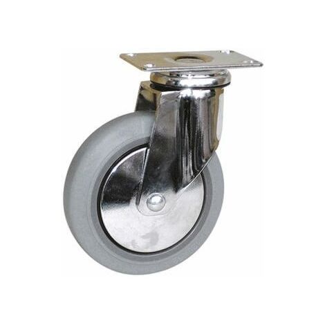 Roulette industrielle Pivotante Guitel Hervieu, Acier galvanisé, Ø 125mm, 90kg ( Prix pour 1 )