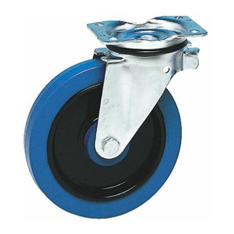 Roulette industrielle Pivotante Guitel Hervieu, Acier galvanisé, Ø 200mm, 400kg ( Prix pour 1 )