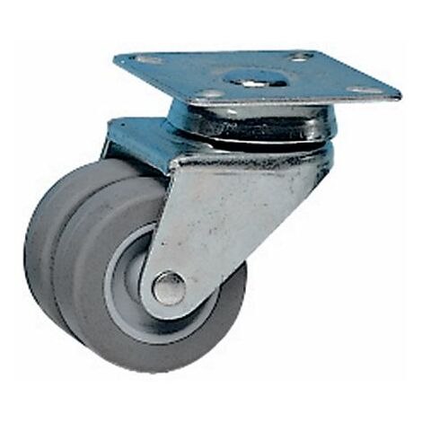 Roulette industrielle Pivotante Guitel Hervieu, Acier galvanisé, Ø 50mm, 60kg ( Prix pour 1 )