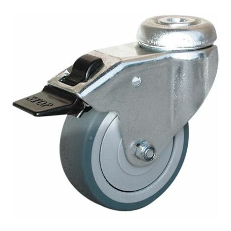 Roulette industrielle Pivotante Guitel Hervieu, Acier galvanisé, Ø 75mm, 50kg ( Prix pour 1 )