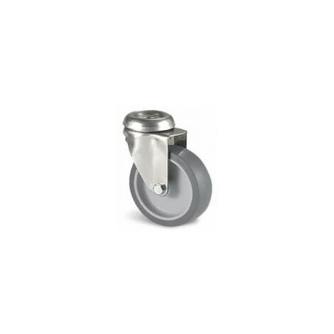Roulette industrielle Pivotante Guitel Hervieu, inox, Ø 125mm, 80kg ( Prix pour 1 )