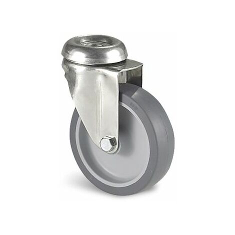 Roulette industrielle Pivotante Guitel Hervieu, inox, Ø 75mm, 60kg ( Prix pour 1 )