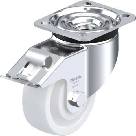 ROULETTE K-1 FIXE DIAMÈTRE 100 MM POUR CHARGE LOURDE AVEC FREIN BLICKLE 610584