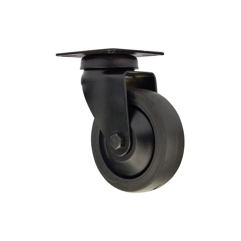 Cime - Roulette design Novo pivotante à platine - 60 x 60 mm - charge 50 kg - finition noir - Interges
