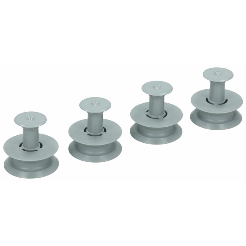 Whirlpool - 4 Roulettes panier supérieur d'origine (481252888113) Lave-vaisselle bauknecht, brandt, ignis, ikea kitchenaid, laden, nilfisk, radiola,