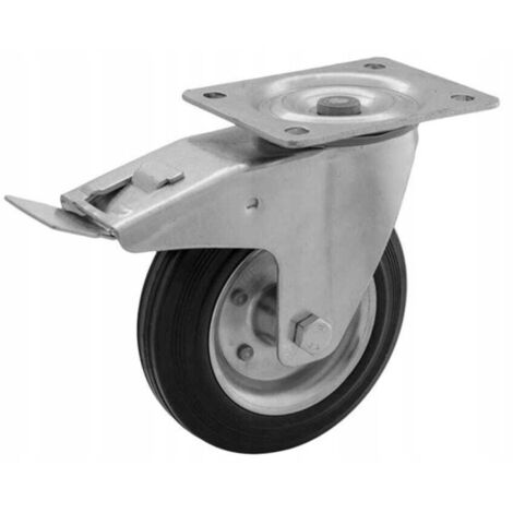 Roulette pivotante 200 mm/180 kg avec frein