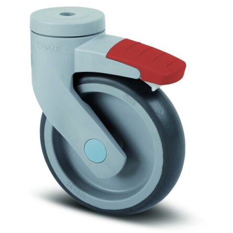 Roulette pivotante à blocage - alimentaire et cuisines - ø125mm - Levina