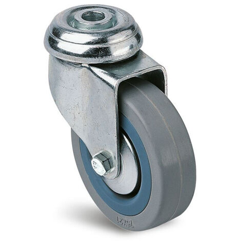 Roulette pivotante avec frein GUITEL 100 mm Montage central 313807