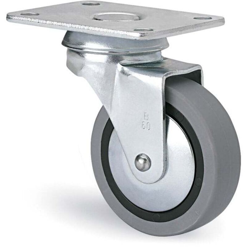 Rueda doméstica ALEX serie B pletina - talla 60 mm