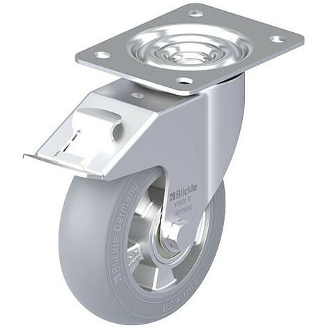 Roulette pivotante BLICKLE tole acier LE-ALES 150K-FI-SG diam.-roue 150mm avec butoir