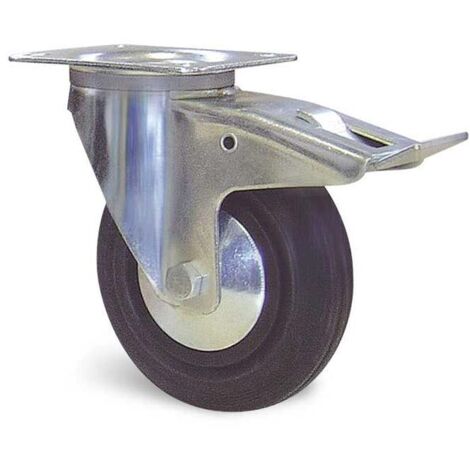Roulette Pivotante Manu-Roll 160mm a Platine 175kg Frein Guitel