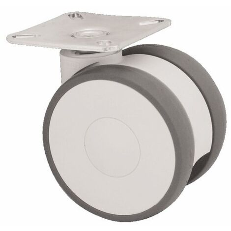 Roulette pivotante polyamide fixation à platine type 5920 UAP. Ø 75 mm. charge 80 kg - TENTE SAS