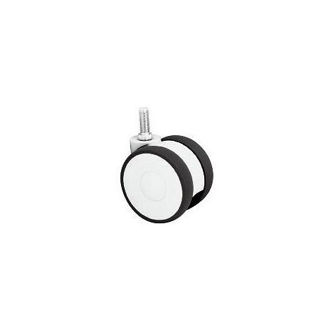 Roulette pivotante polyamide fixation à tige filetée type 5920 UAP, Ø 75 mm, charge 80 kg - Tente