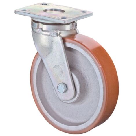 Roulette pivotante pour charge lourde D. de la roue 200 mm cap. charge 1400 kg p