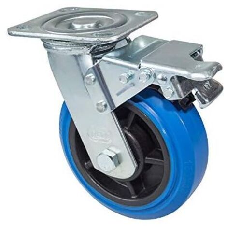 Roulette pivotante silencieuse et robuste de 4 pouces et 100 mm