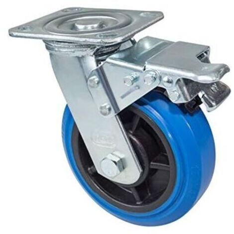 Roulette pivotante silencieuse et robuste de 4 pouces et 100 mm