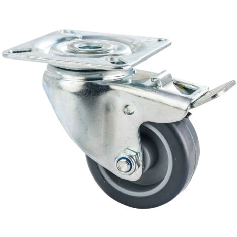 Roulette pivotante Tente 50 mm avec frein Roulette pivotante 50 mm avec frein