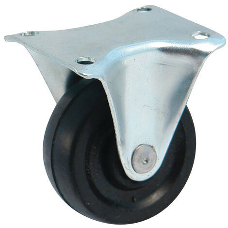 Roulette platine rectangulaire 40mm fixe - AVL - 518141A