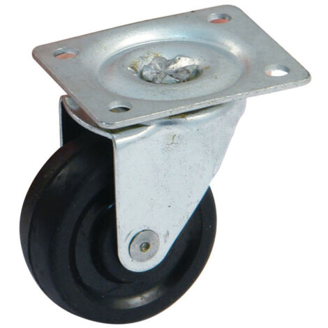 Roulette platine rectangulaire 40mm pivotante AVL 518140A