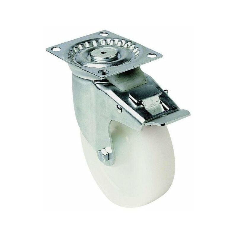 Roulette polyamide blanc fixediam 200 h 235