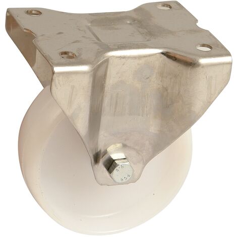 Roulette polyamide inox D125mm fixe - AVL - 890823