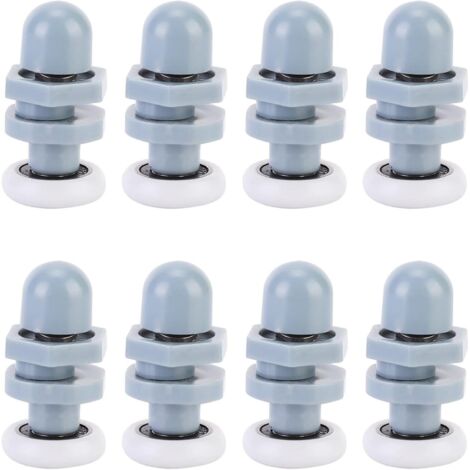 Roulette Porte Coulissante Douche, Rouleau de Porte de Douche, Coureurs de Porte Douche Coulissant Piste Roulement Salle Bains pour Pièces de Fixation De Pièces De