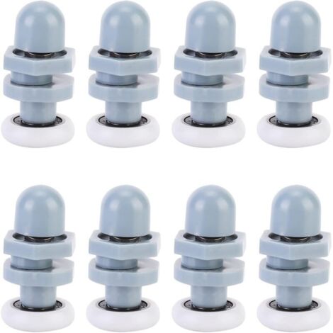 Roulette Porte Coulissante Douche, Rouleau de Porte de Douche, Coureurs de Porte Douche Coulissant Piste Roulement Salle Bains pour Pièces de Fixation De Pièces De