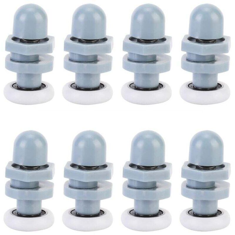 KZQ - Roulette Porte Coulissante Douche, Rouleau de Porte de Douche, Coureurs de Porte Douche Coulissant Piste Roulement Salle Bains pour Pièces de