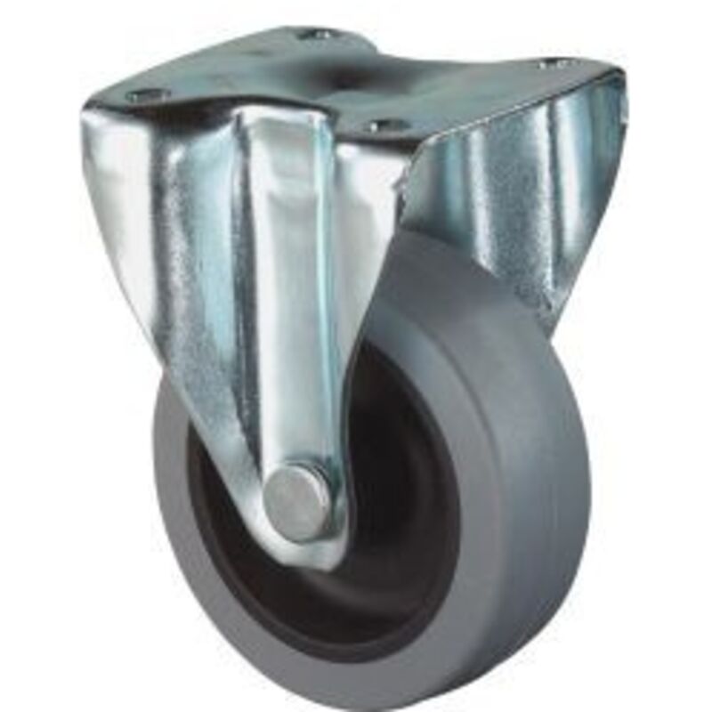 Roulette , Roue Caoutchouc gris Gleitlager 80 mm