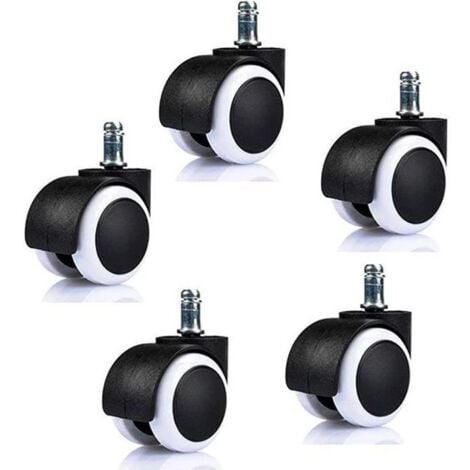 Roulette Roulette pour chaise de bureau pour fauteuil diamètre des roues(50mm) 5pcs