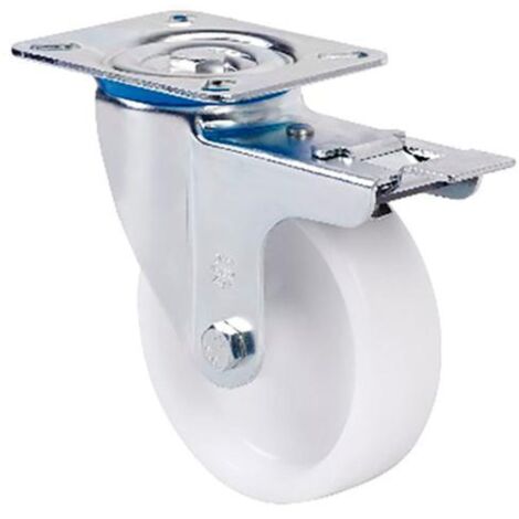 Roulette semi-industrielle ALEX série ZV-UT plateau pivotant avec frein - talla 100 mm