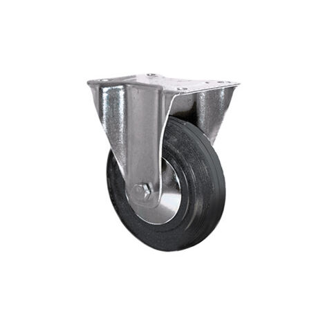 Roulette standard de manutention à platine fixe - Diamètre 125 mm