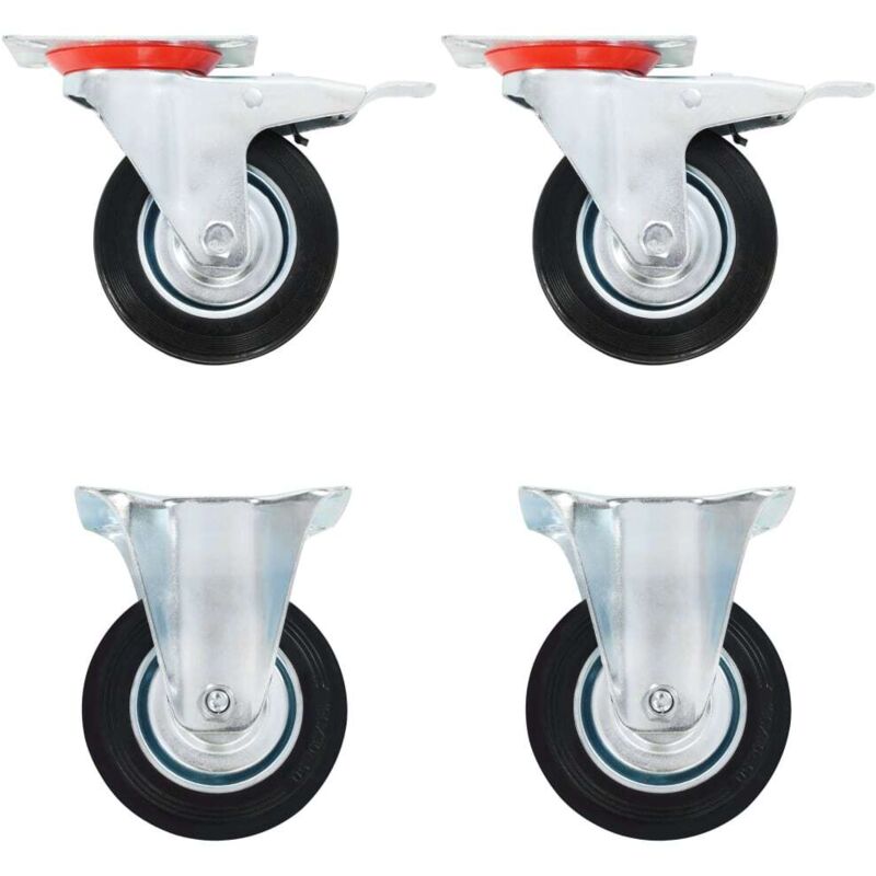 Vidaxl - Roulettes 4 pcs 100 mm