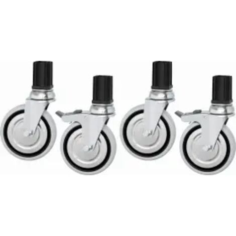 Roulettes 4A pour tables de travail - Bartscher