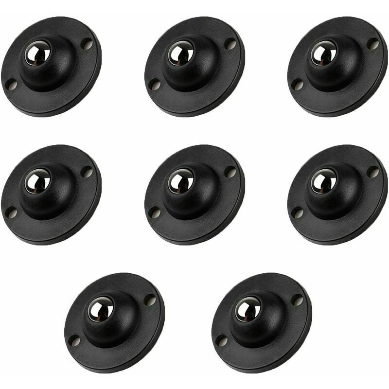 Mini-Roues Pivotantes, Roues Pivotantes à 360 DegréS en Acier Inoxydable à Glissement Muet pour Divers Meubles, BoîTes de Rangement au Fond de la