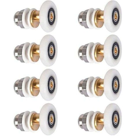 Roulettes Coulissantes Pour Porte De Douche 8 Pièces 25mm Roues De Rechange