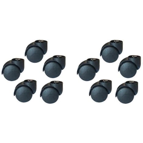 Roulettes de 5 cm pour chaise de bureau, roues de rechange pour chaise pivotante ---