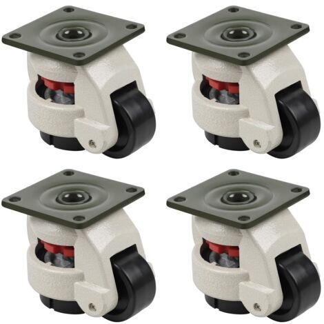 Roulettes de Nivellement Rétractable 500KG pour Établi, Roulettes pivotantes, pour machine industrielle Gd-60F roulettes en nylon à usage intensif