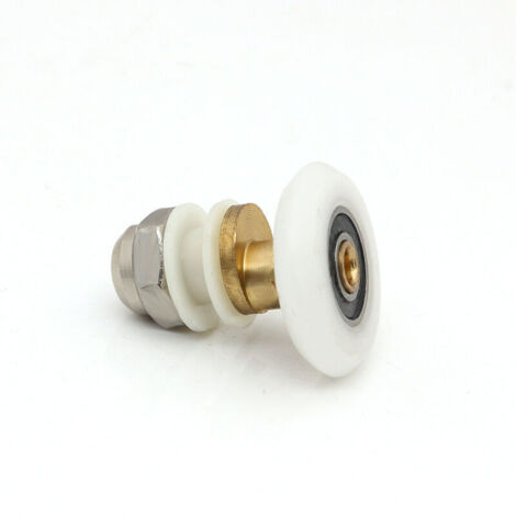 Roulettes de porte de douche, roulettes de porte coulissante, roulettes de porte de douche, roues de rechange, diamètre de roue 27 mm, 4 pièces