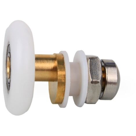 Roulettes de porte de douche - Roulettes de rechange pour porte de douche coulissante, 8 pièces de 23 mm