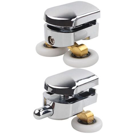 Roulettes de rechange pour portes de douche doubles - Roues de remplacement pour parois de douche coulissantes de 23 mm