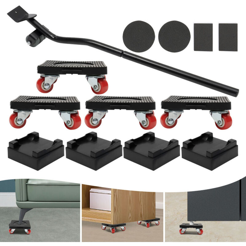 Senderpick - Roulettes de transport de meubles Système coulissant de meubles Roulettes de transport de meubles Avec roulette de meuble
