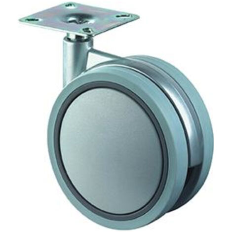 Roulettes doubles en plastique F328.075 BS Rollen