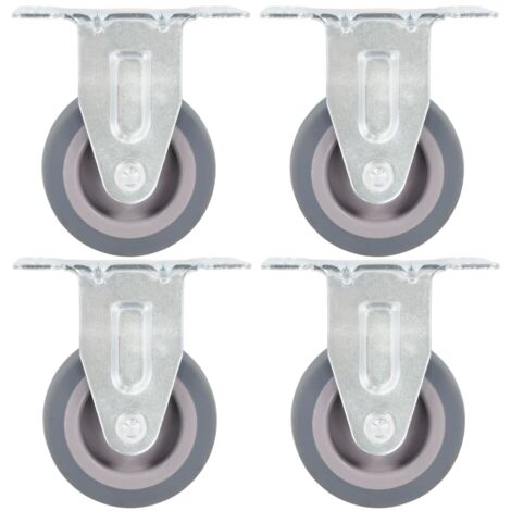 vidaXL Roulettes Fixes 50 mm Etabli Meuble Chariot Roulant Panier 4-32 pcs